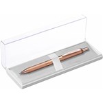 PENTEL BL407 ENERGEL METALLIC RETRACTABLE GEL INK PEN 07MM PINK GOLD BARREL BLACK INK