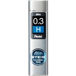 PENTEL C273 AIN STEIN MECHANICAL PENCIL LEAD REFILL 03MM H GREY TUBE 15