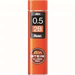 PENTEL C275 AIN STEIN MECHANICAL PENCIL LEAD REFILL 05MM 2B ORANGE TUBE 40