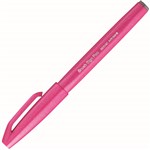 PENTEL SES15C BRUSH SIGN PEN MARKER PINK BOX 10
