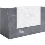 SORRENTO RECEPTION COUNTER DESK 2100 X 840 X 1150MM MARBLE CHARCOALMARBLE GREY