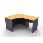 RAPID WORKER CORNER WORKSTATION COMPLETE 1200 X 1500 X 600MM BEECHIRONSTONE