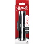 SHARPIE SGEL RETRACTABLE GEL INK PEN 07MM MATTE BLACK PACK 2