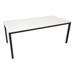 RAPIDLINE STEEL FRAME TABLE 1800 X 750MM NATURAL WHITE