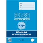 SPLASH EXERCISE BOOK 8MM RULED 60GSM 96 PAGE A4