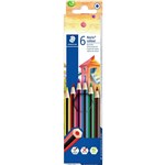 STAEDTLER 185 NORIS COLOUR PENCILS PENCILS ASSORTED PACK 6