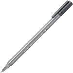 STAEDTLER 334 TRIPLUS FINELINE PEN GREY BOX 10