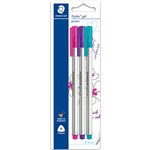STAEDTLER 462 TRIPLUS GEL PEN 07MM FASHION ASSORTED PACK 3