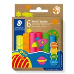 NORIS JUMBO 842 MODELLING CLAY NEON COLOURS ASSORTED PACK 6 HANGSELL