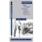 STAEDTLER 100 MARS LUMOGRAPH SKETCHING PENCIL ASSORTED DEGREES BOX 12