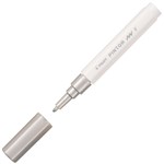 PILOT PINTOR PAINT MARKER BULLET FINE 10MM SILVER