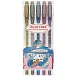 UNIBALL UM120 SIGNO GEL INK ROLLERBALL PEN 08MM NOBLE METALIC ASSORTED PACK 5