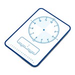 VISIONCHART DOUBLESIDED MAGNETIC WHITEBOARD TABLET A4 DOUBLE SIDED CLOCKTIME ONE SIDE