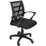 RAPIDLINE VIENNA MESH CHAIR MEDIUM BACK BLACK