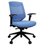 VOGUE TASK CHAIR MEDIUM MESH BACK ARMS BLUE