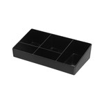 CONNOISSEUR SACHET HOLDER 5 COMPARTMENT BLACK