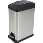 COMPASS PEDAL BIN RECTANGULAR STAINLESS STEEL 15 LITRE