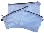 PLASTIC MESH POUCHCASE A4 WITH ZIPPER