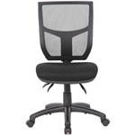 YS DESIGN HALO TASK CHAIR HIGH MESH BACK BLACK