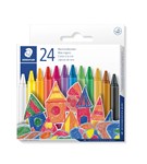 STAEDTLER  NORIS  WAX CRAYONS  8MM 24 ASSORTED COLOURS