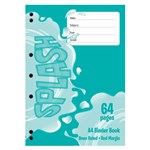 BOOK BINDER SPLASH A4 64 PAGE BOARD COVER 60GSM
