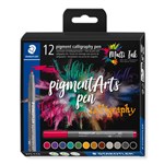 STAEDTLER  PIGMENT CALLIGRAPHY PEN 375 CALLIGRAPHY SET 12 PCS