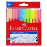 MARKER FABERCASTELL CONNECTOR PEN PASTEL  NEON ASSTD PK12