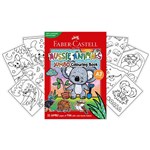 BOOK COLOURING FABER CASTELL A3 AUSSIE ANIMALS 20 PAGES
