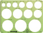 STAEDTLER  METRIC TEMPLATE  EXTRA LARGE CIRCLES