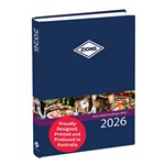 ZIONS TABLE BOOKINGS DIARY 2PAGE PER DAY 300 X 210MM BLUE