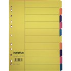 Manilla Dividers Brights Pastels and Whites
